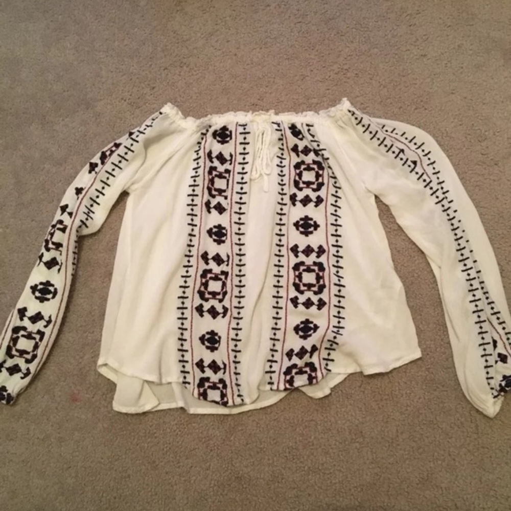 Off the shoulder blouse